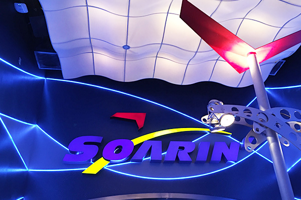Soarin' sign in Epcot's land pavilion