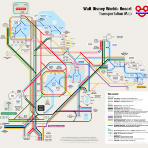 Walt Disney World Resort transportation map